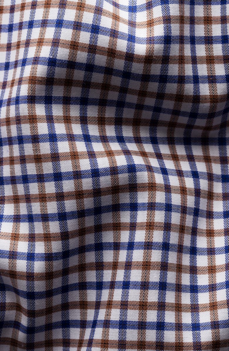 Eton Slim Fit Check Dress Shirt, Alternate, color, 
