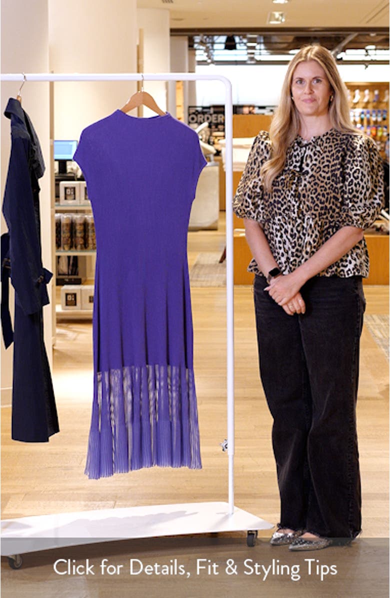 Rib Midi Sweater Dress, sales video thumbnail