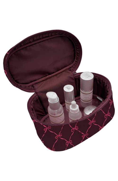 Mytagalongs Allure Cosmetic Case In Burgundy