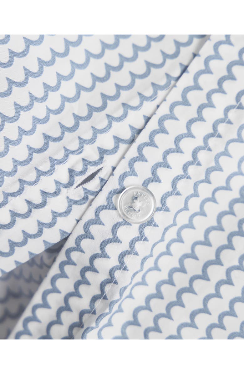 Petite Plume La Mer Duvet Cover & Pillow Shams Set, Alternate, color, Blue
