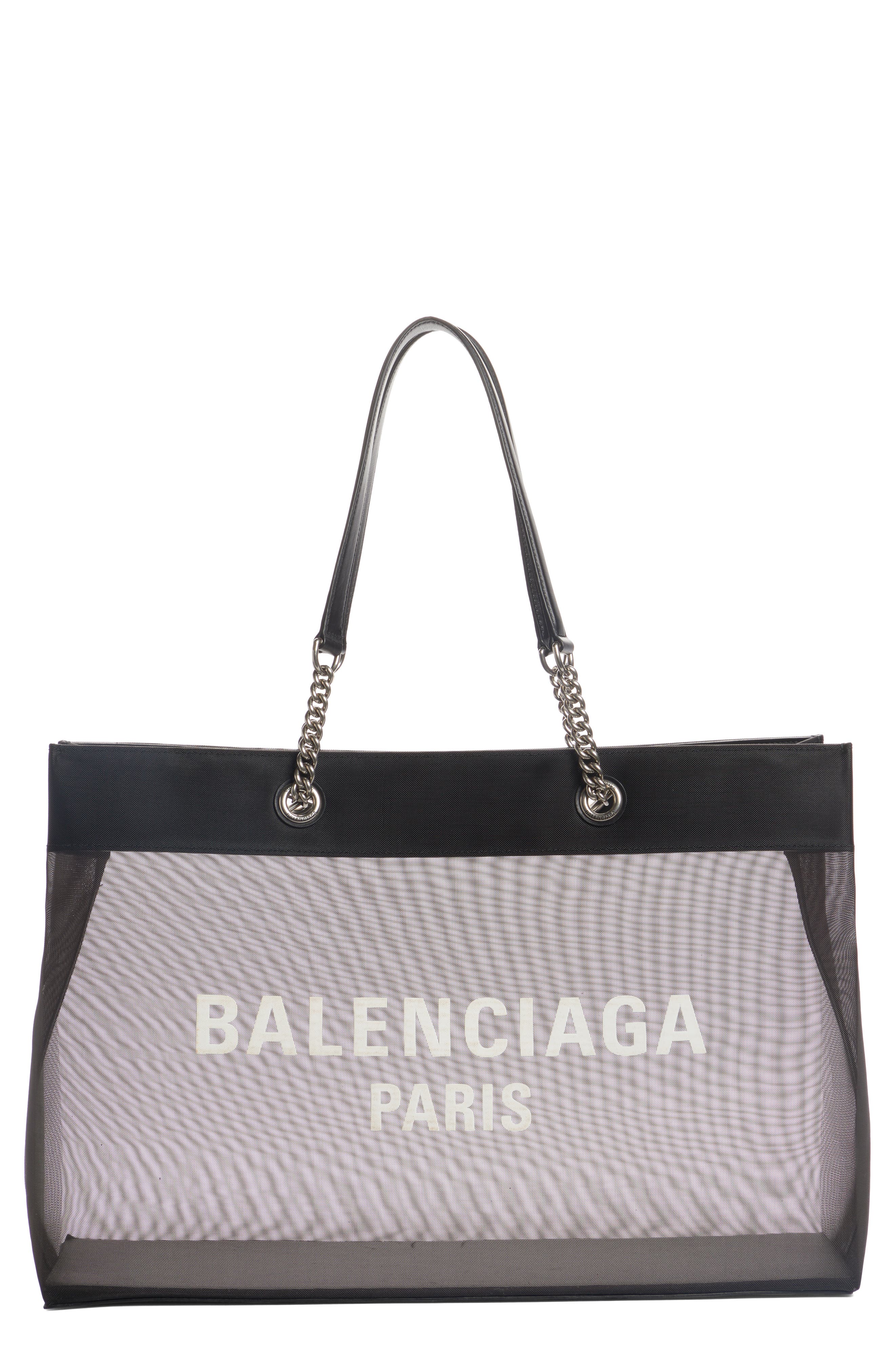 Balenciaga Large Duty Free Mesh Tote, Main, color, 