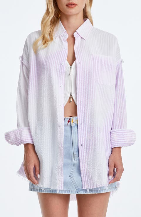 Fringe Cotton Shirt