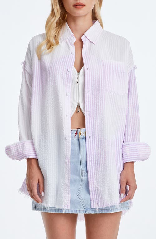 Bayeas Fringe Cotton Shirt In Pink
