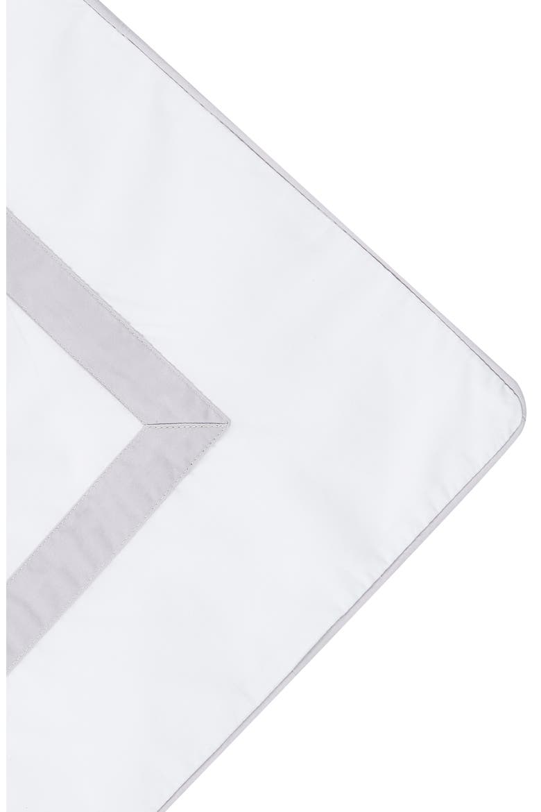 Classic Border Embroidered Duvet & Sham Set, Alternate, color, GREY