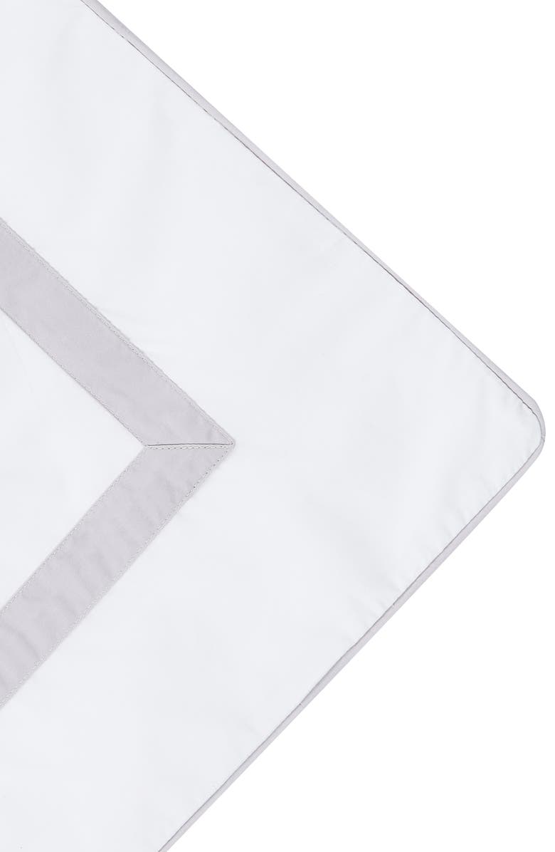 MELANGE HOME Classic Border Embroidered Duvet & Sham Set, Alternate, color, Grey