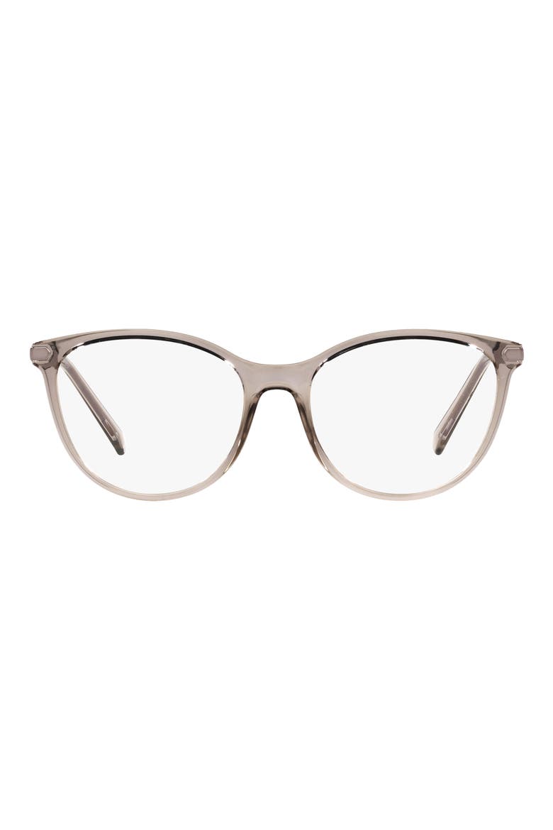53mm Cat Eye Optical Glasses, Main, color, GREY