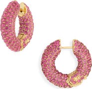 Kendra Scott Mikki Pavé Crystal Hoop Earrings