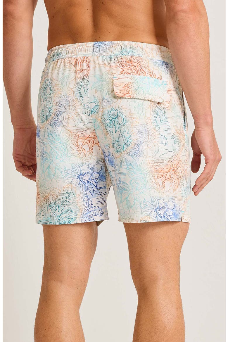 Naples La Blanca Swim Trunks, Alternate, color, AQUA SPLASH