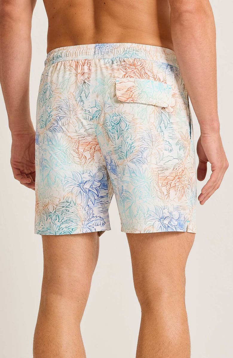 Tommy Bahama Naples La Blanca Swim Trunks, Alternate, color, Aqua Splash