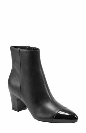 Marc fisher patent leather booties sales