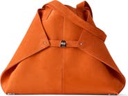 Akris AI Suede Convertible Shoulder Tot