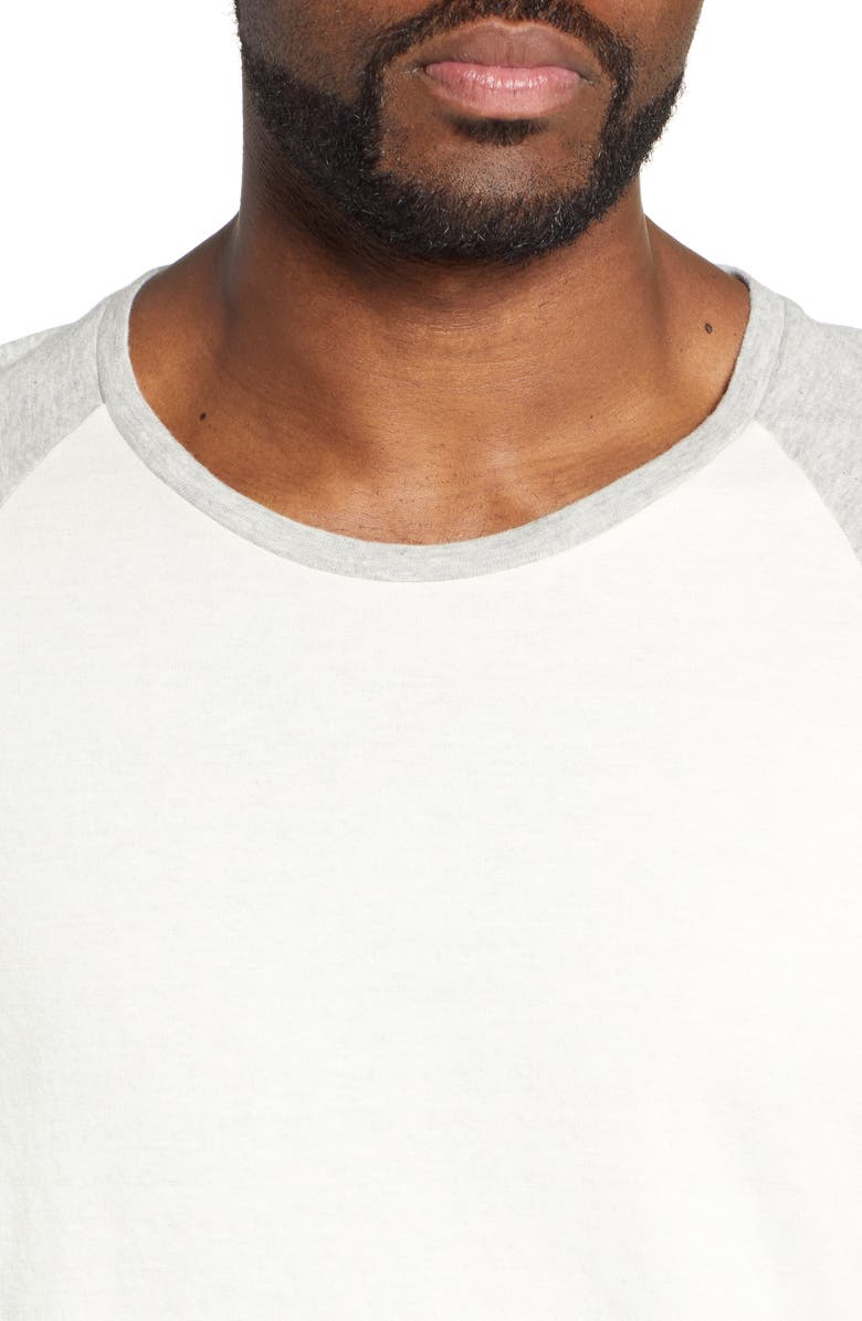 rag & bone Rigby Three Quarter Sleeve Slim Fit Baseball T-Shirt, Alternate, color,