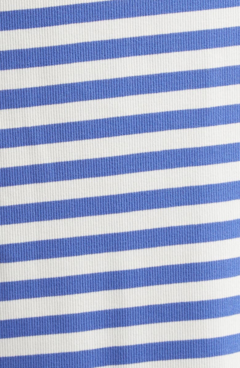 Marimekko Laulaa Tsrita Unkko Kiski Stripe Stretch Cotton Dress, Alternate, color, Blue Off White