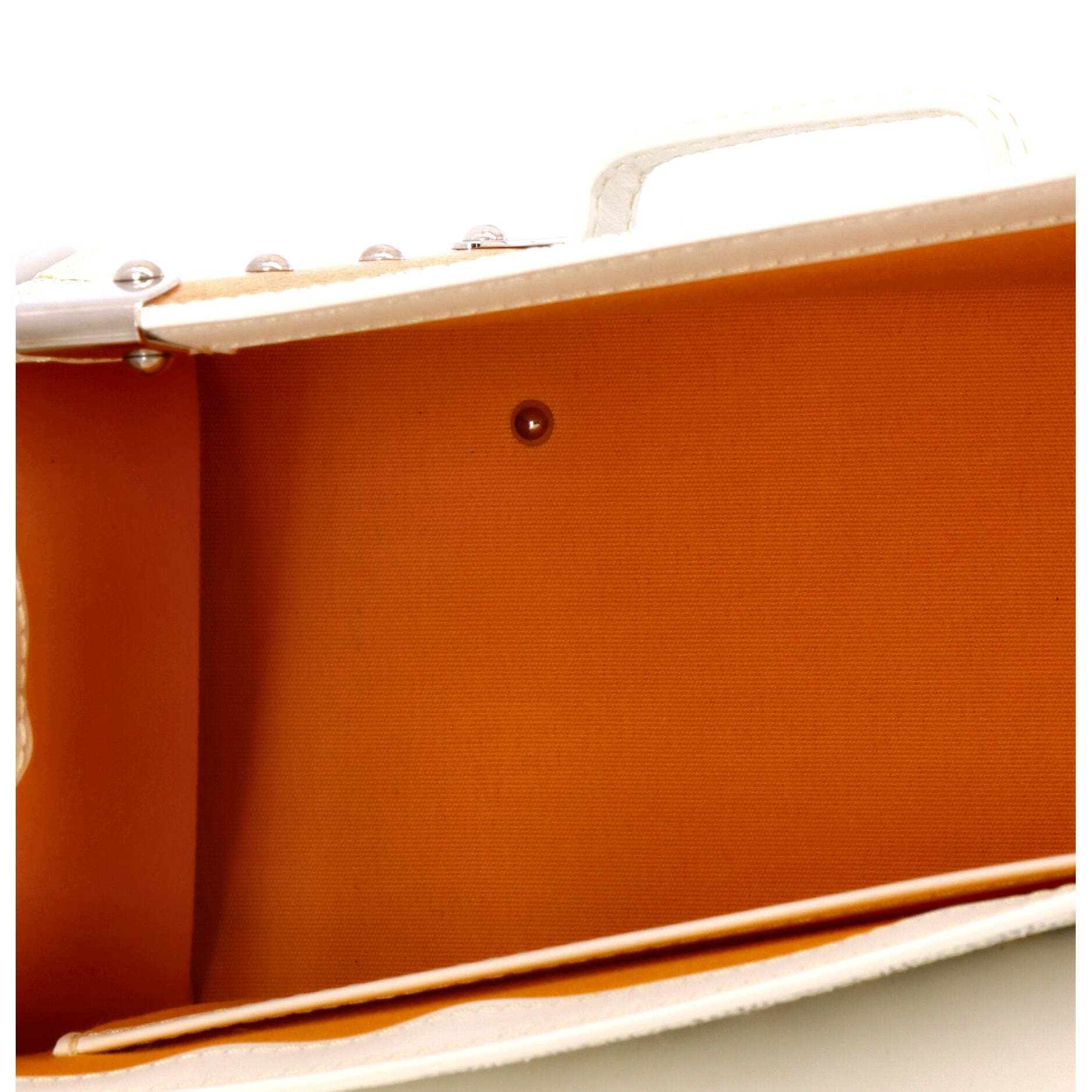 Saigon Top Handle Bag Coated Canvas with Leather PM, Alternate, color, White
