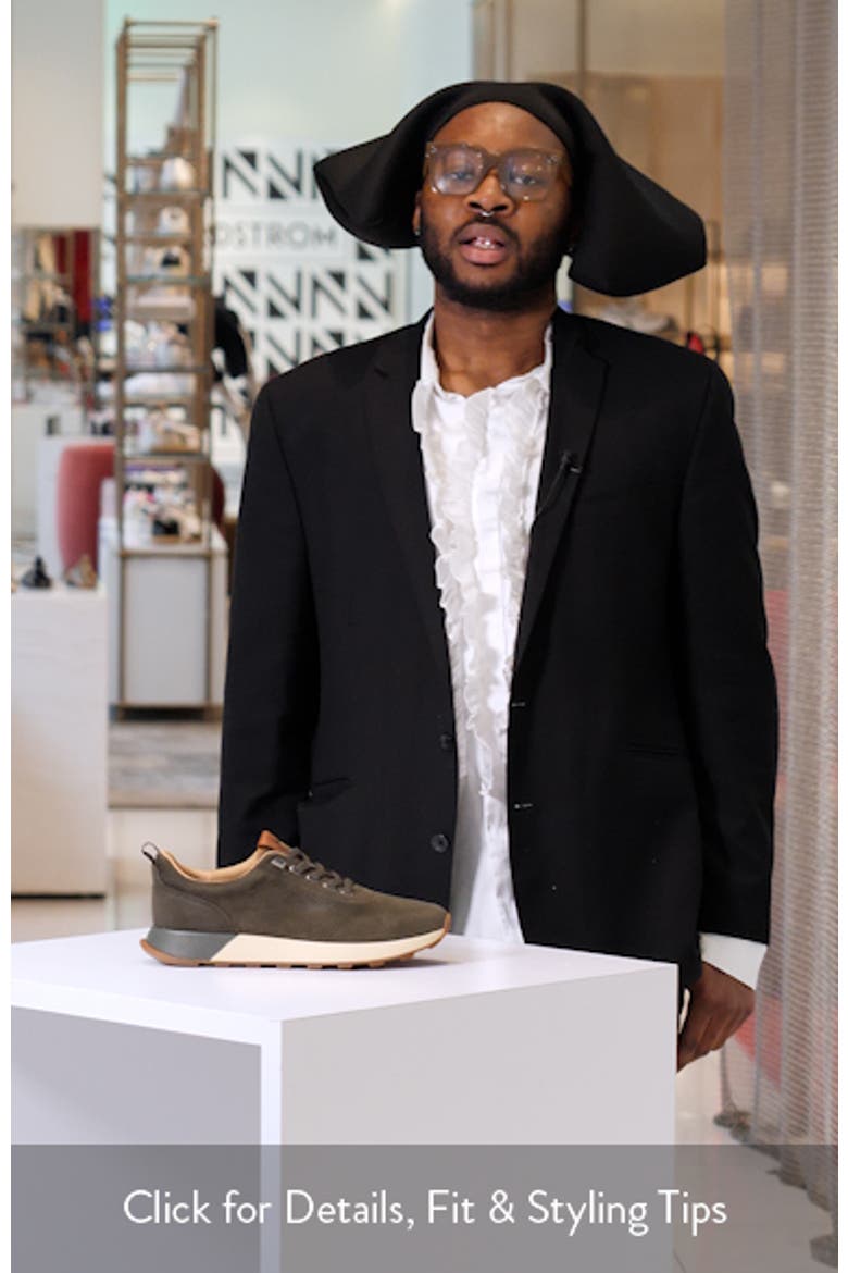 Kinnon Perforated Leather Jogger Sneaker video