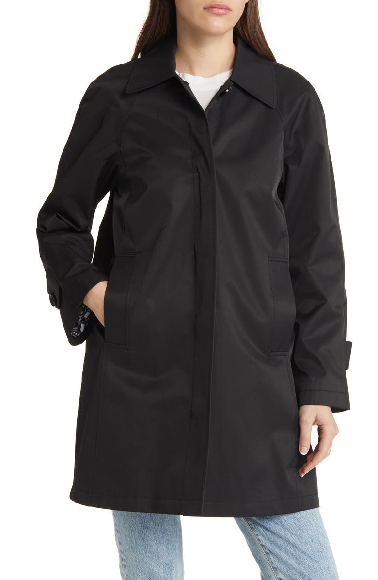 Sam Edelman Mac Water Repellent Cotton Blend Raincoat, Alternate, color,