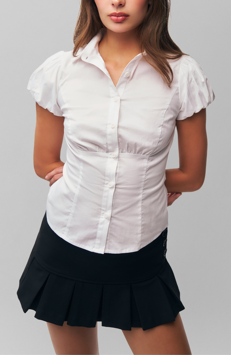 Guizio Liana Top, Main, color, White