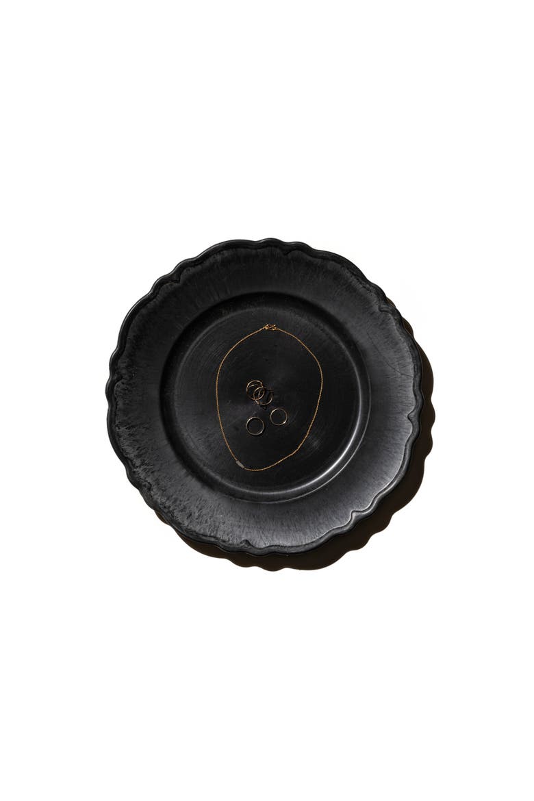 Decoration Tray, Main, color, Grey Circle Wave