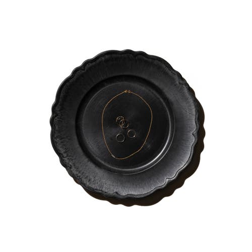 Puebco Decoration Tray In Grey Circle Wave