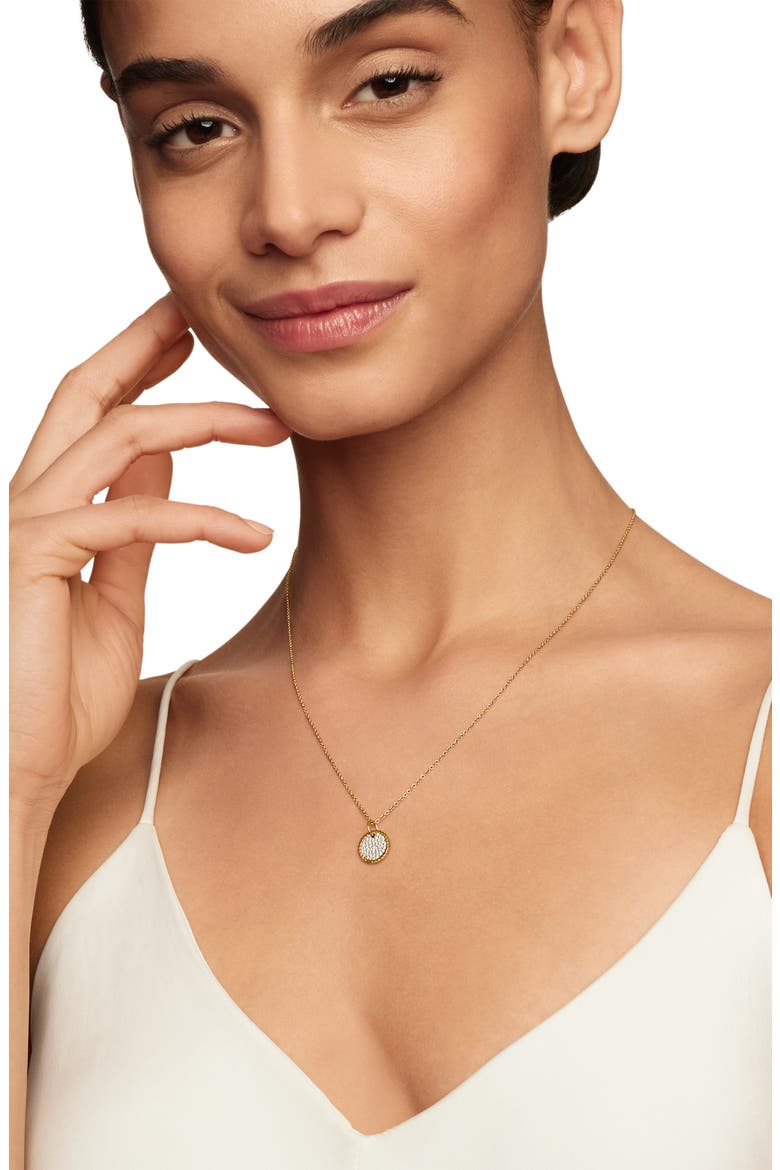 Cable Collectibles Pavé Charm with Diamonds in Gold, Alternate, color, DIAMOND