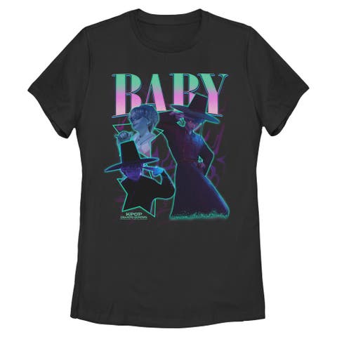 Women's KPop Demon Hunters Baby Saja Collage  Graphic T-Shirt