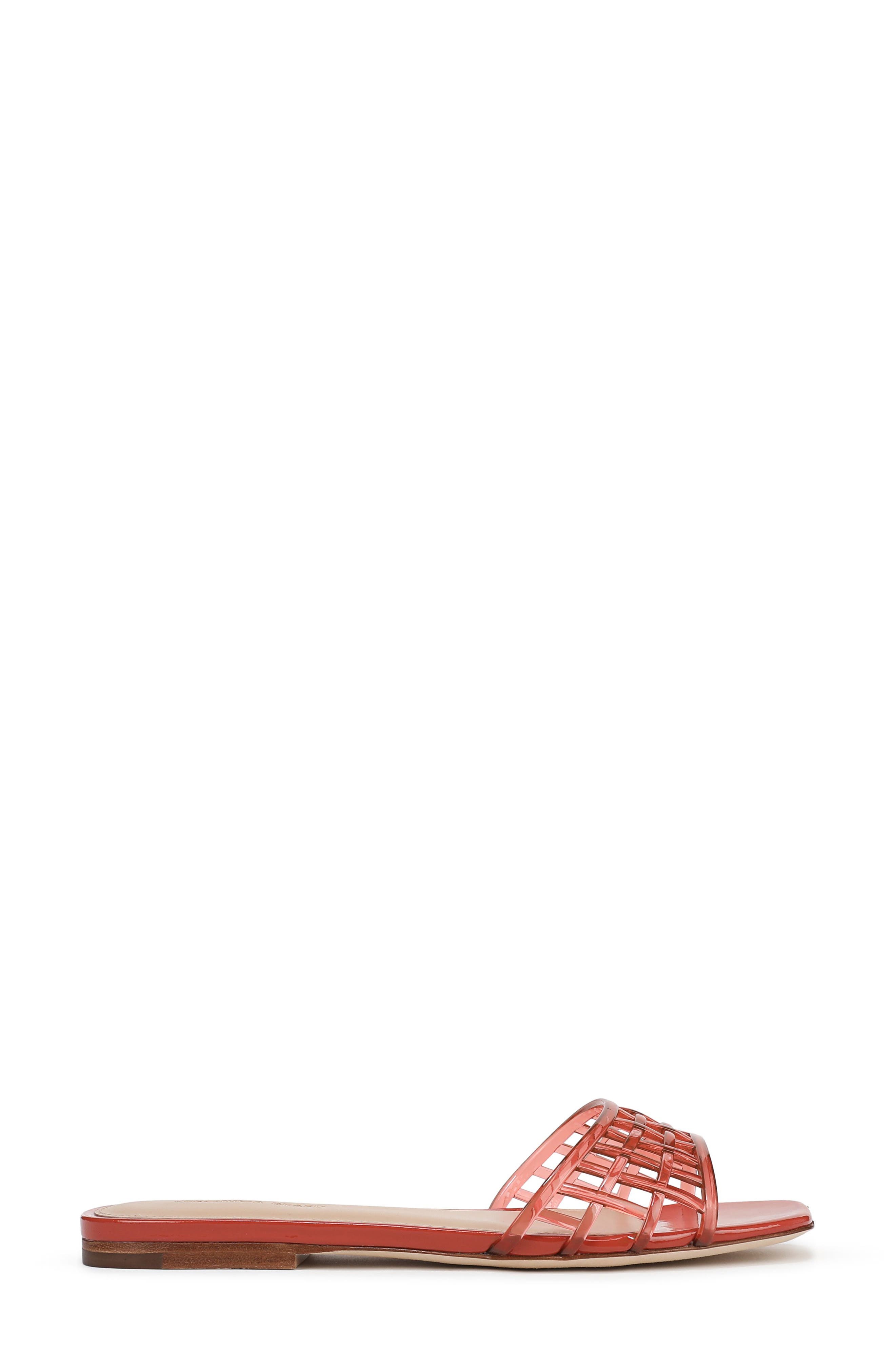 Veronica Beard Maris Jelly Slide Sandal, Alternate, color, Persimmon