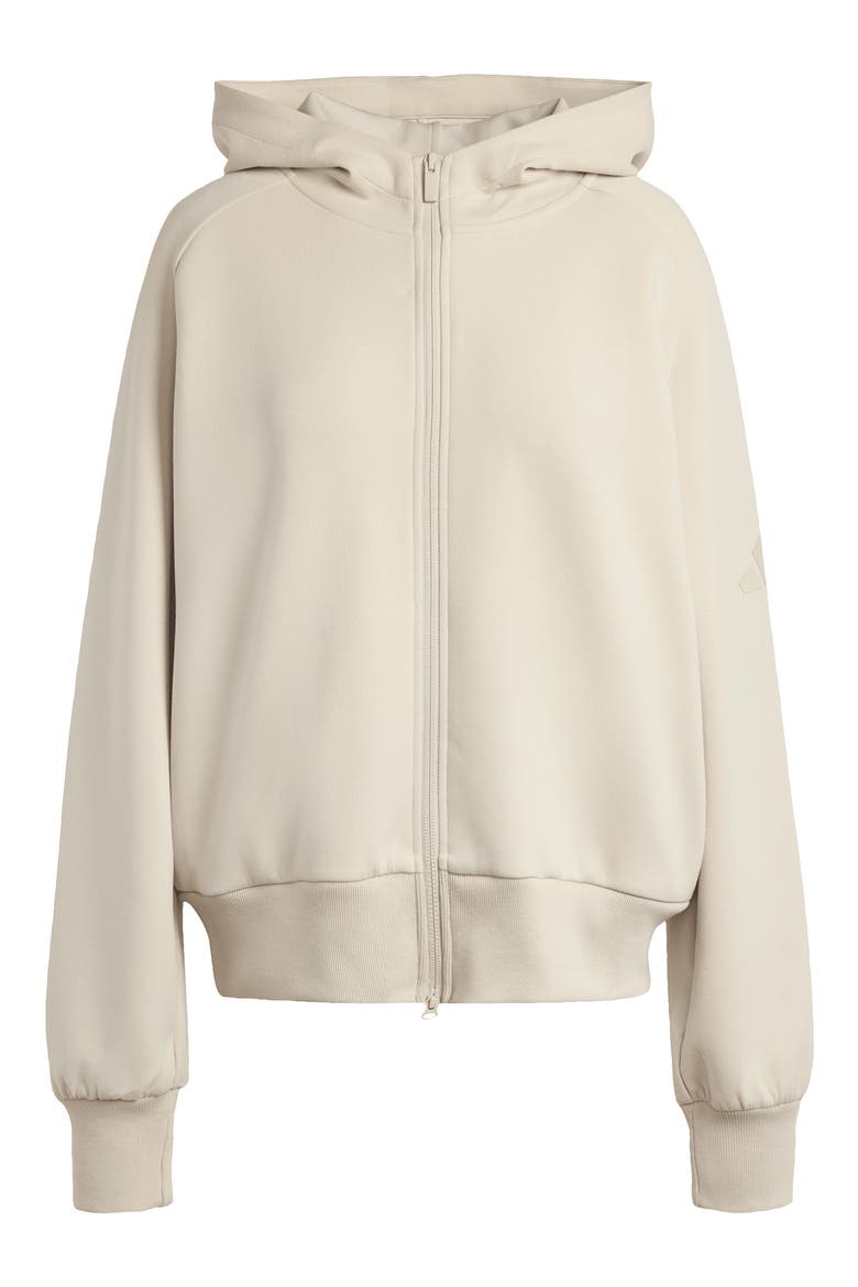 Full Zip Hoodie, Alternate, color, CRYSTAL LINEN/