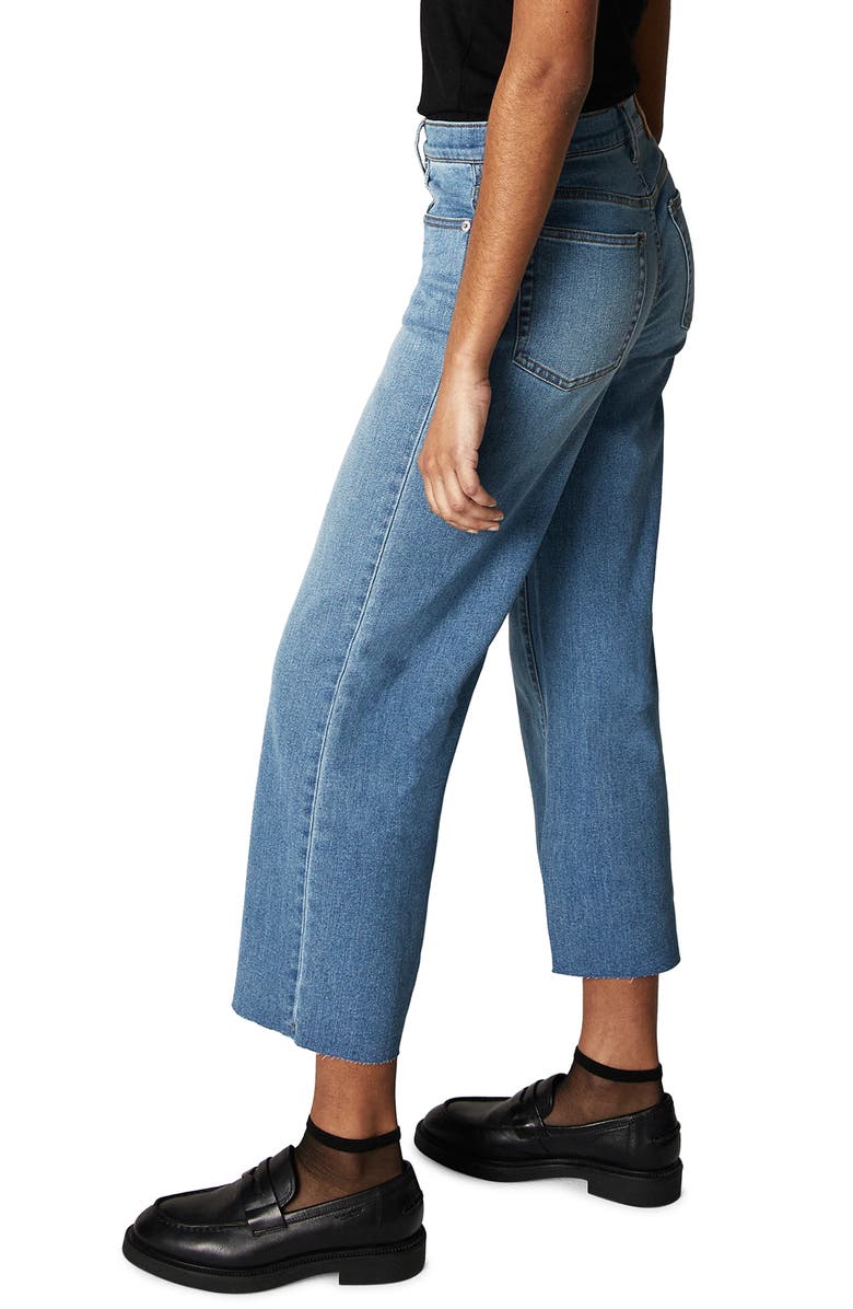 Unpublished Greta Larchmont High Waist Wide Leg Crop Jeans, Alternate, color, 