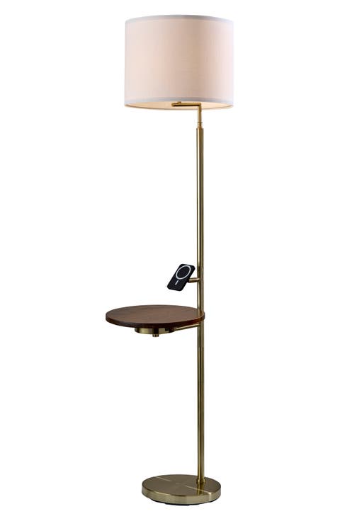 Wyatt Wireless Charging Floor Lamp with Table