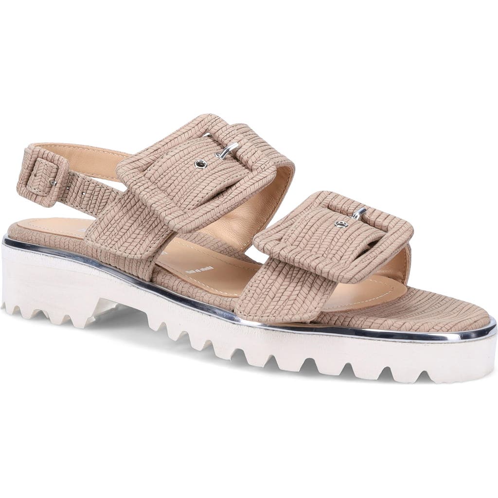 Ron White Callie Epi Slingback Platform Sandal In Brown