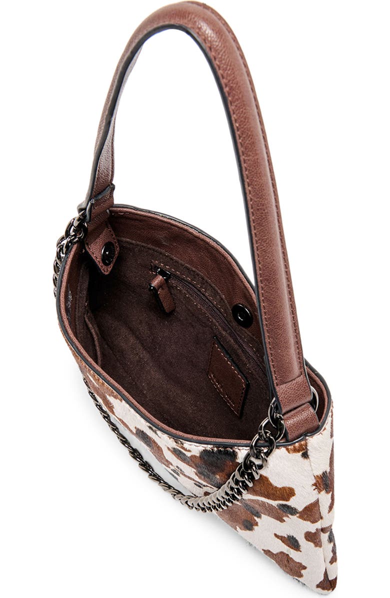 Dolce Vita Jagger Animal Print Genuine Calf Hair Shoulder Bag, Alternate, color, Cocoa