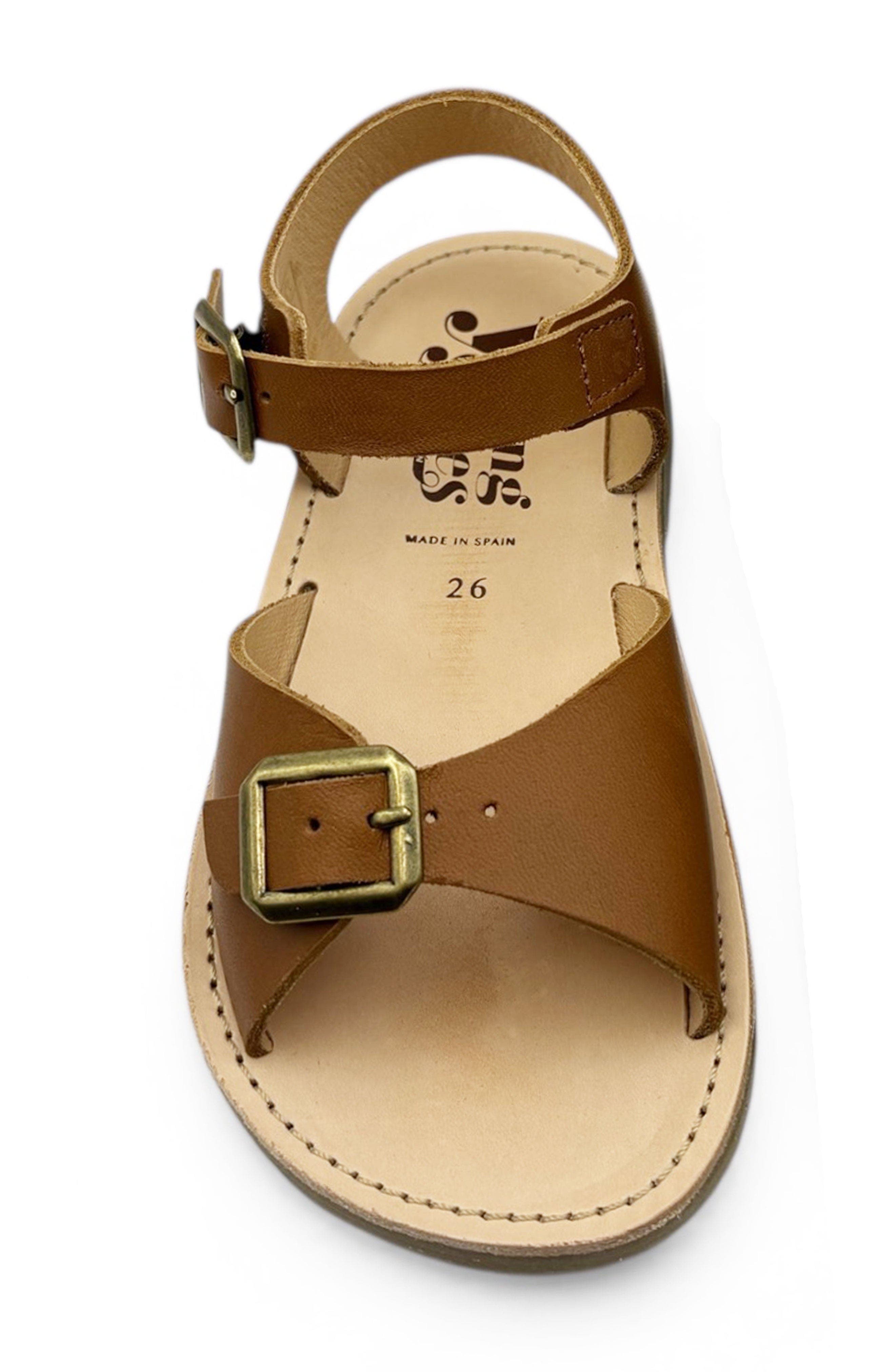 Young Soles Sonny Sandal, Alternate, color, Chestnut Brown