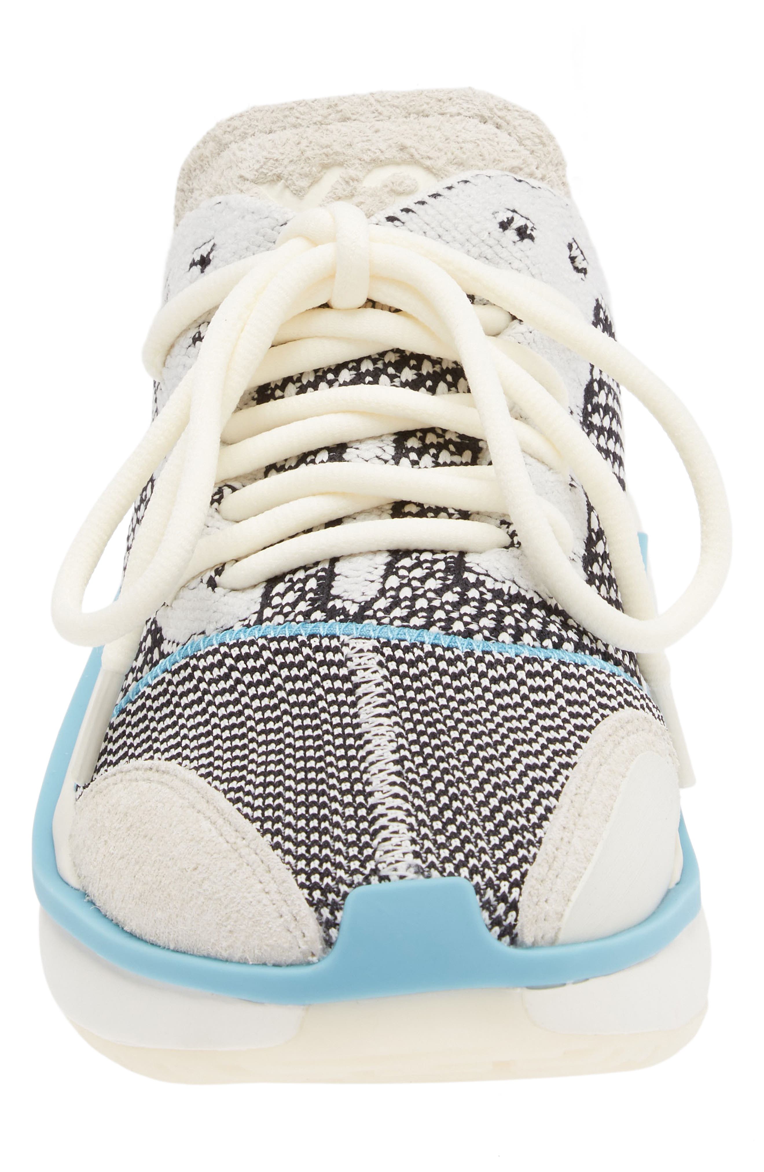 Y-3 Qisan Knit Mixed Media Sneaker, Alternate, color, 