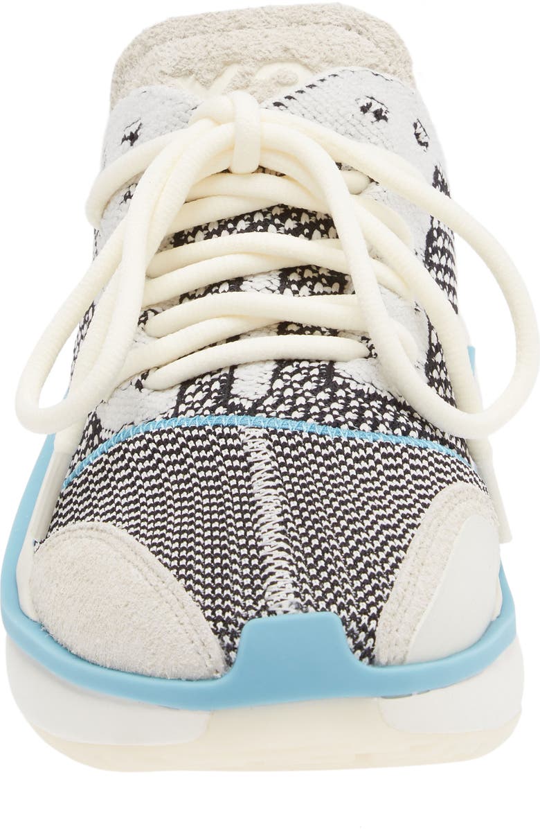 Y-3 Qisan Knit Mixed Media Sneaker, Alternate, color,