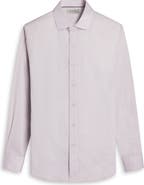 Bugatchi Axel Shaped Fit Geo Print Stretch Cotton Button-Up Shirt