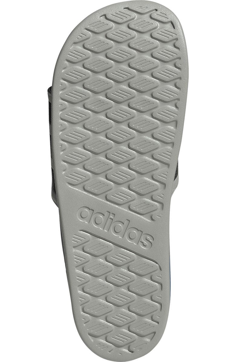 adidas Adilette Comfort 2.0 Slide Sandal, Alternate, color, Grey Two/ Core Black/ Ray Blue
