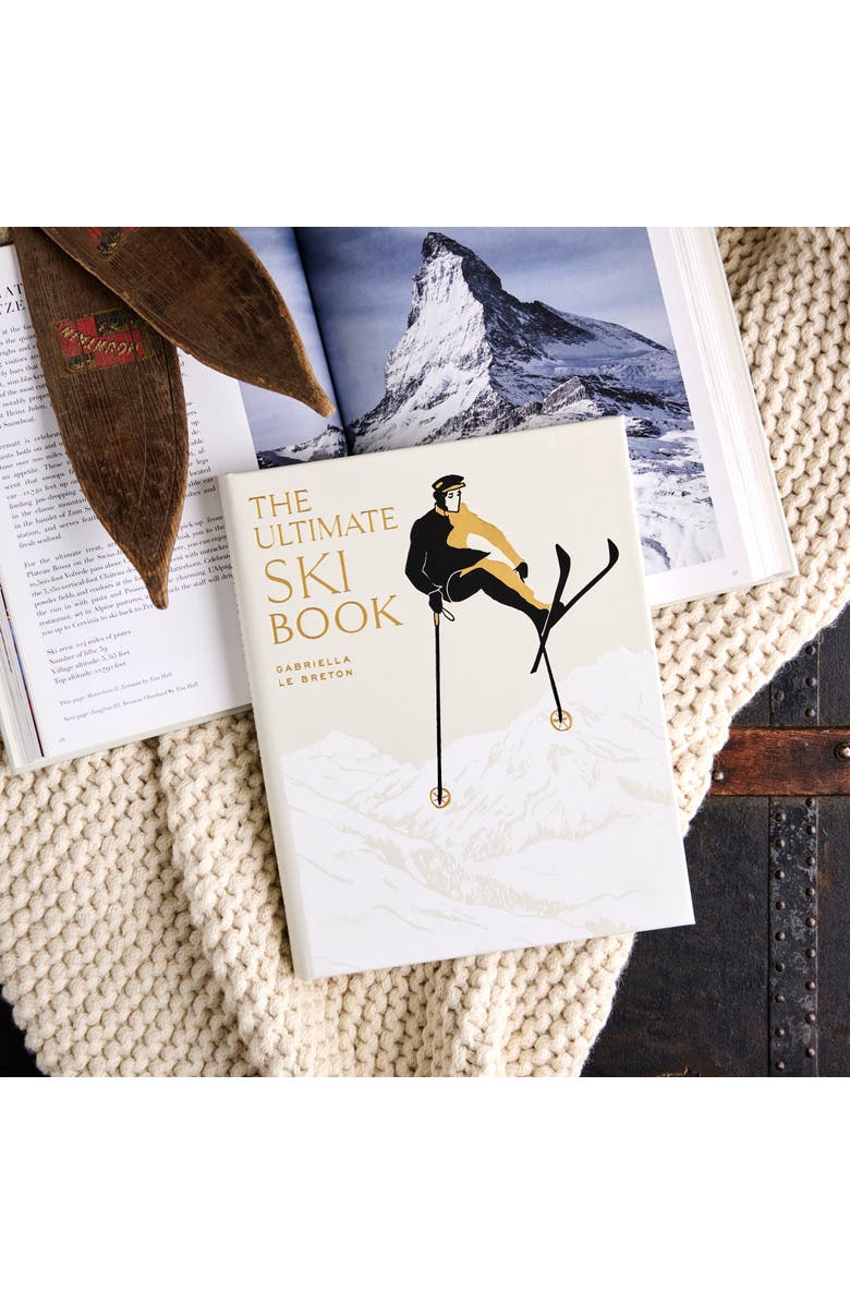 Graphic Image The Ultimate Ski Book Leather Coffee Table Book, Alternate, color, Ivory