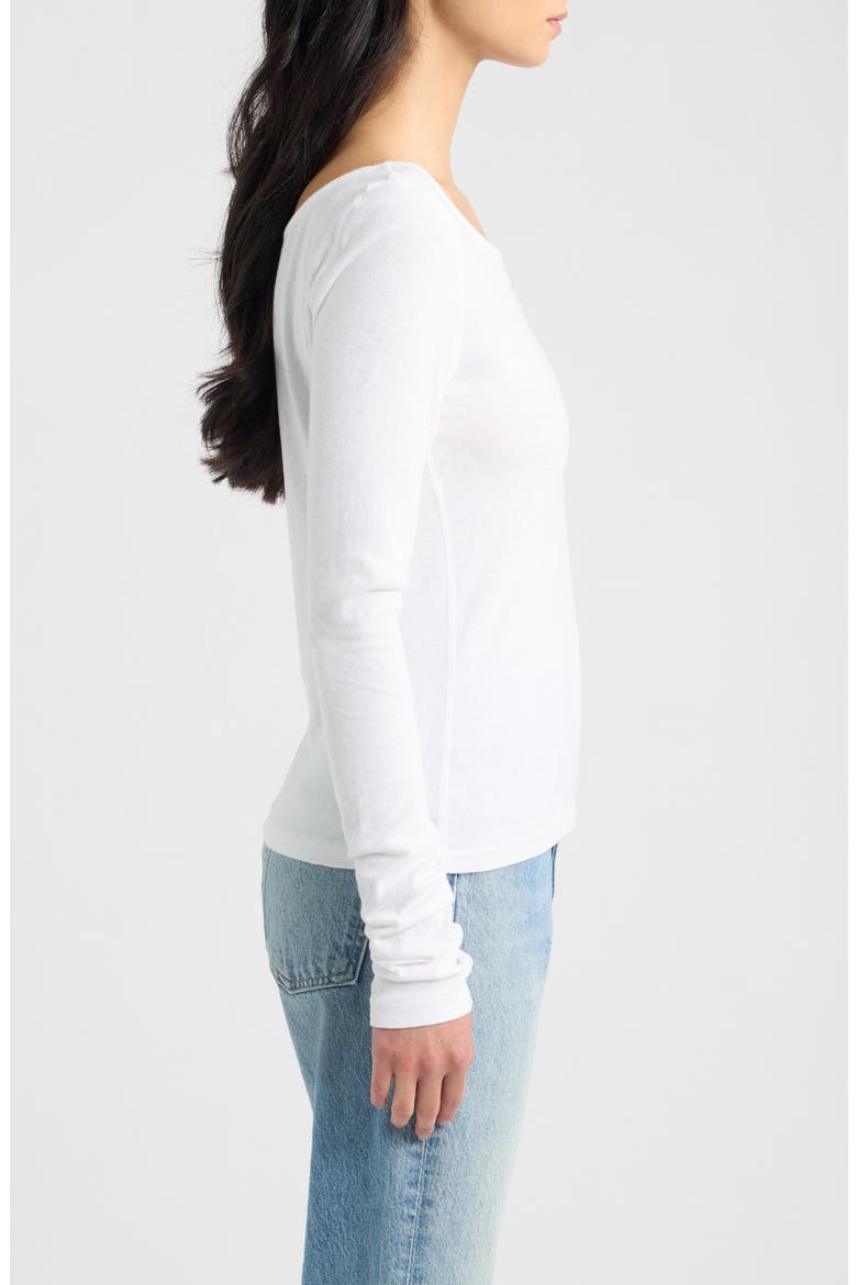 Monroe Long Sleeve T-Shirt, Alternate, color, OPTIC WHITE