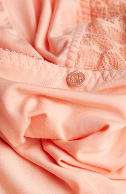 Cache Coeur Bliss Maternity And Nursing Nightie In Orange