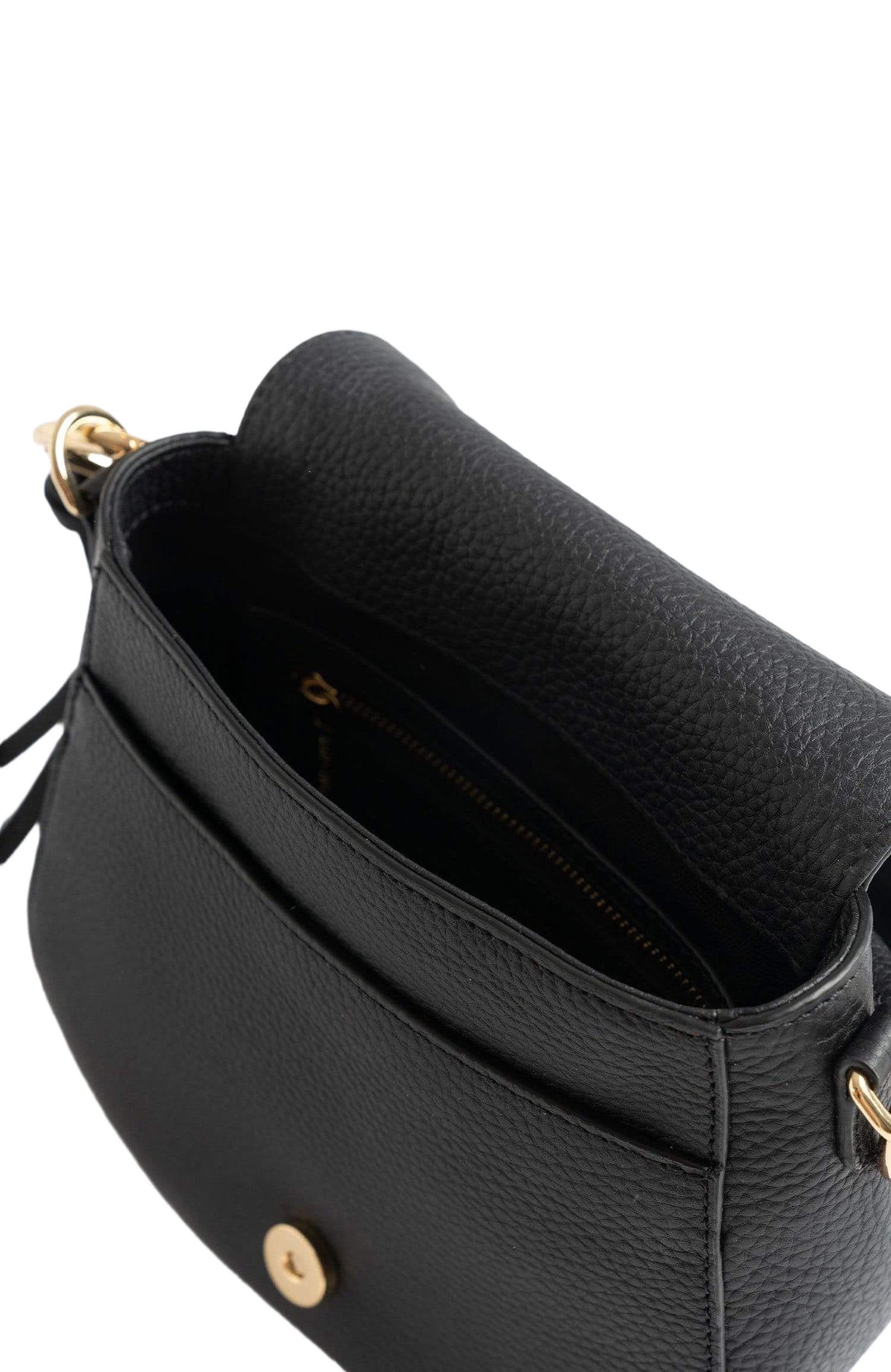 Saint + Sofia Saddle Bag, Alternate, color, Black