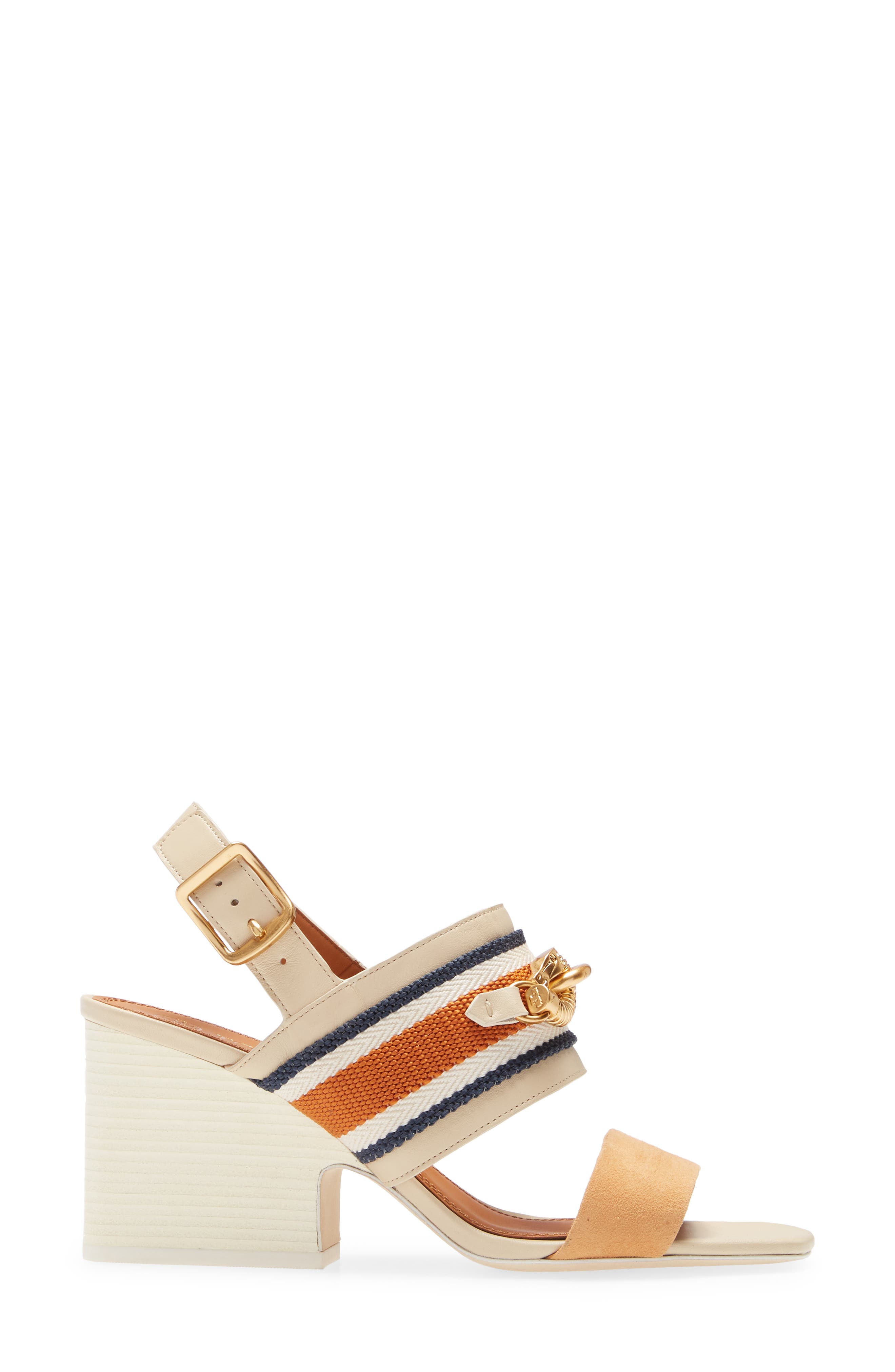 Tory Burch Jessa Horse Hardware Slingback Sandal, Alternate, color, 