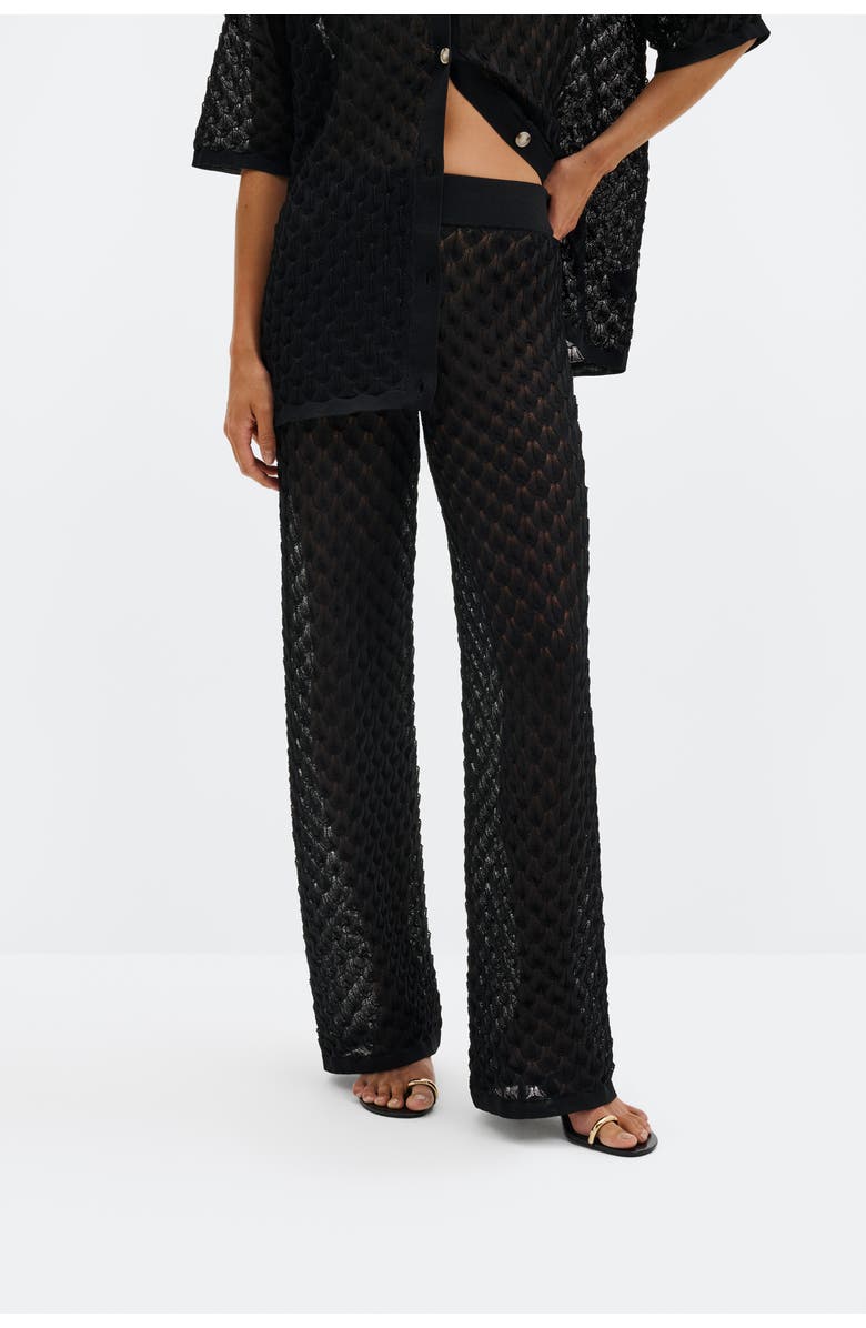 Malina Alissa Knitted Pants, Main, color, Black