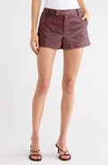 WAYF Angelina Faux Leather Shorts