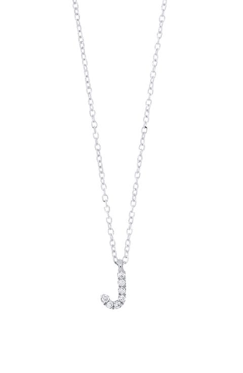 Icon Diamond Initial Pendant Necklace