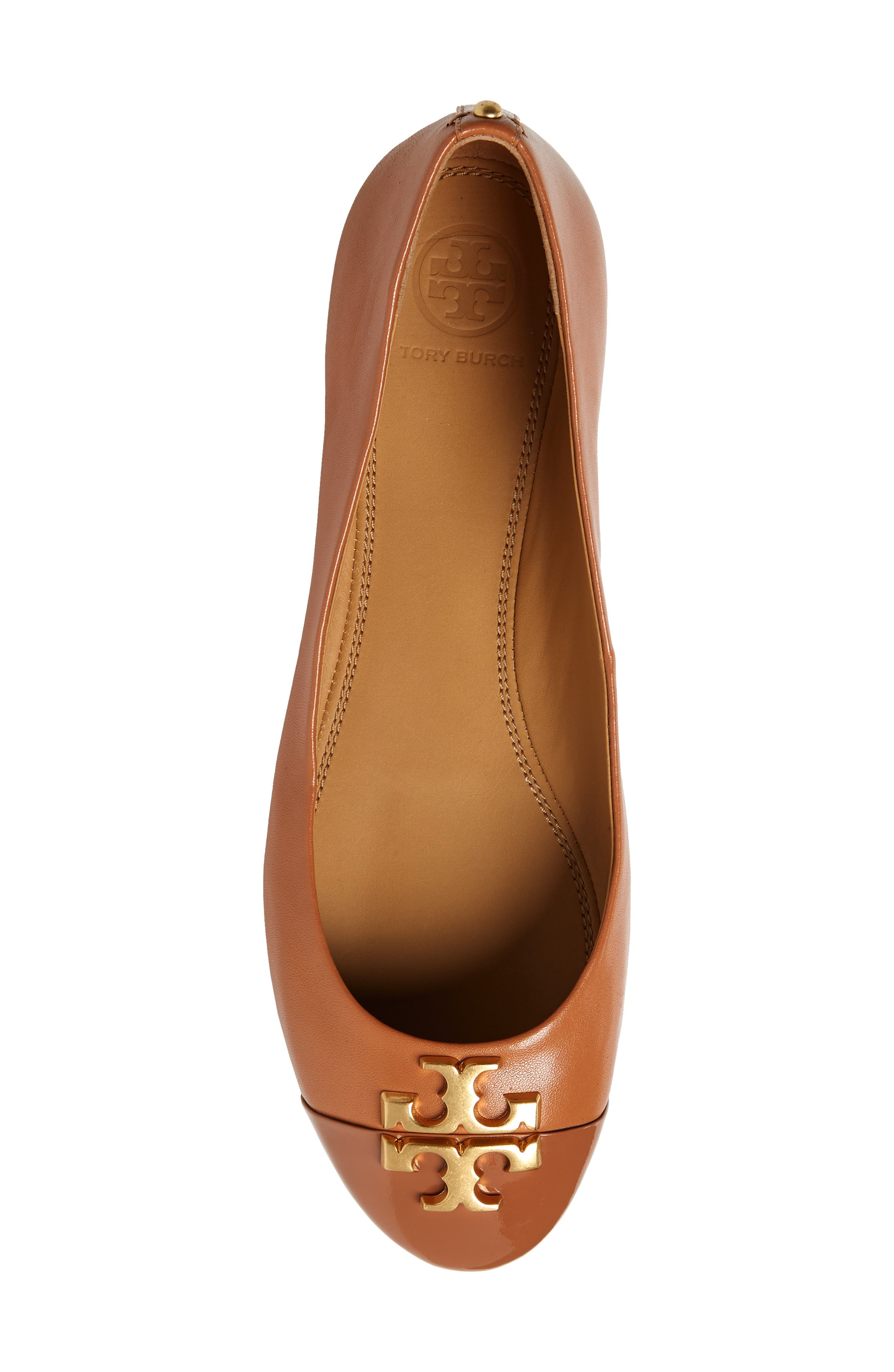 Tory Burch Everly Cap Toe Ballet Flat, Alternate, color, 