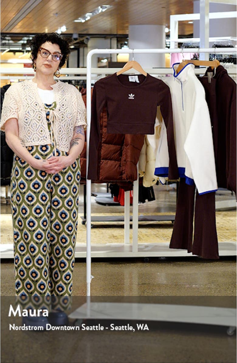 Rib Long Sleeve Crop Top, sales video thumbnail