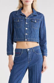 L'AGENCE Koda Crop Denim Jacket