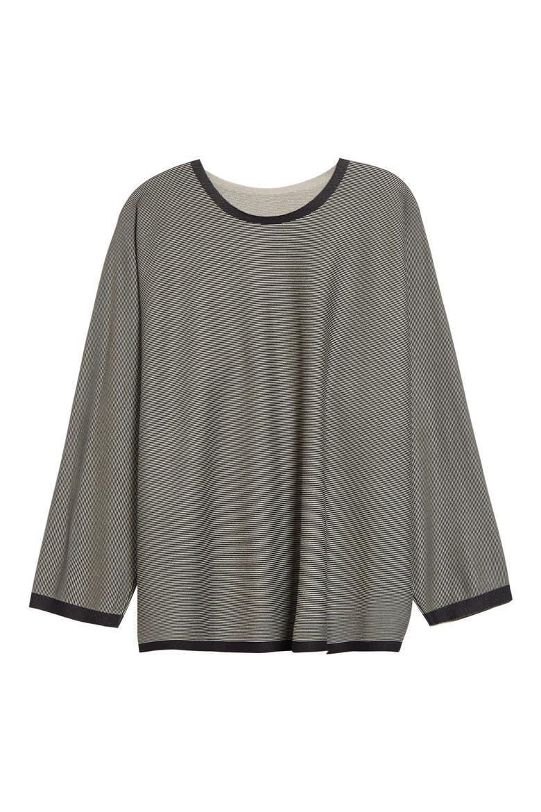 A-Poc Stripe Pleated Top, Alternate, color, BLACK