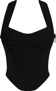 HOUSE OF CB Sahar Crepe Corset Top