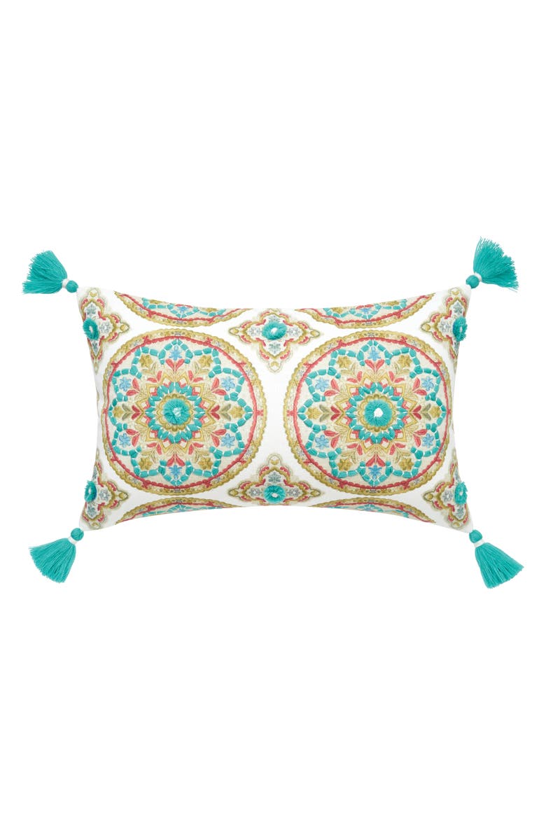 Medallion Accent Pillow, Main, color, Blue